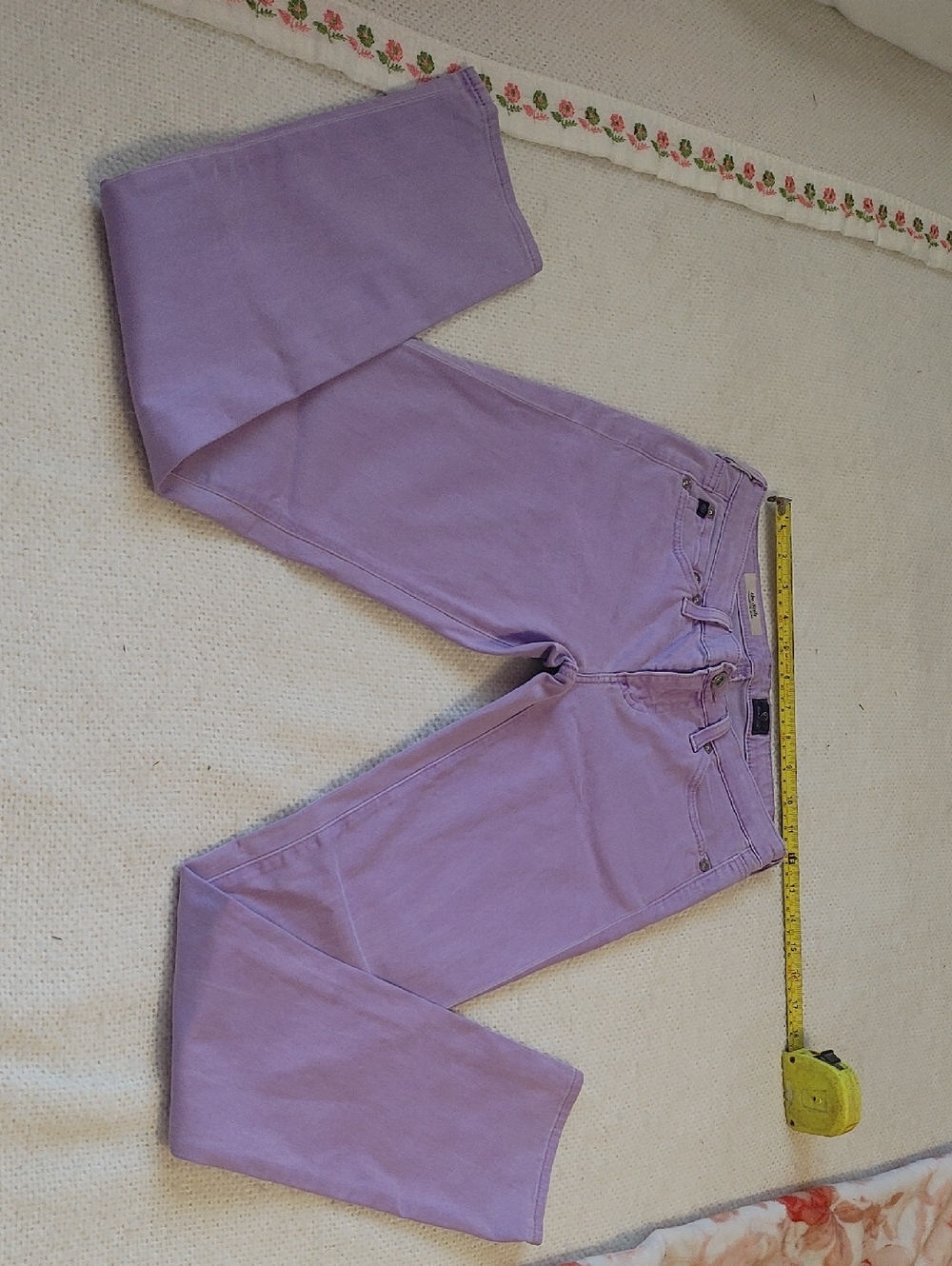 Lilac Straight-Leg Jeans